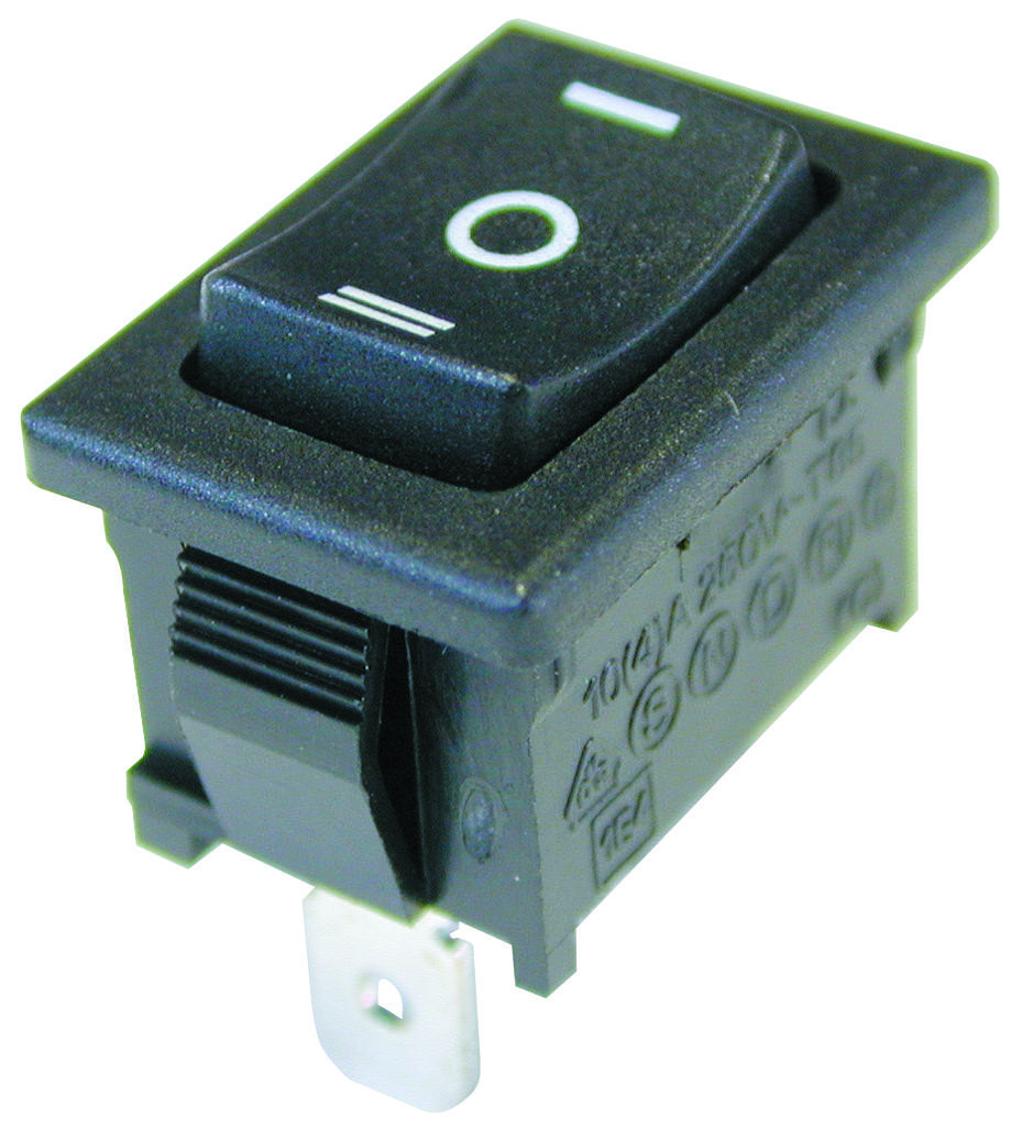 Zf Srb22A2Bbbnn Switch, Rocker, Spst, 10A, 250V, Black