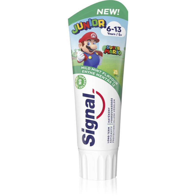 Signal Junior toothpaste for children 6 - 13 - Super Mario 75 ml