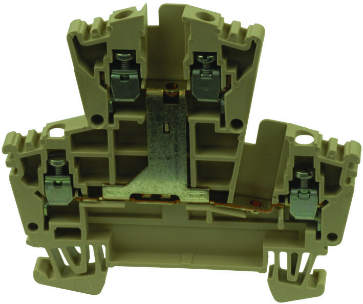 Weidmuller 1022300000 Terminal Block, Din Rail, 4 Position, 26-12Awg