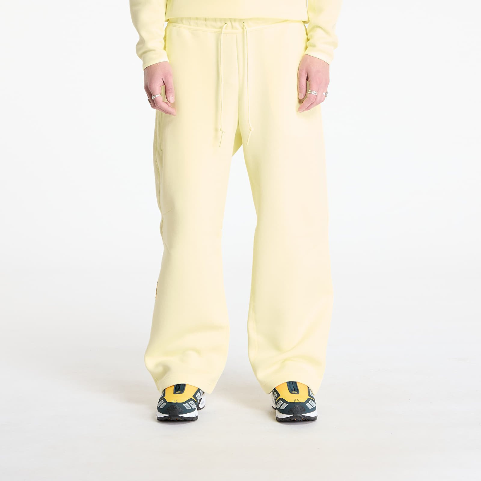 Nike x NOCTA Tech Fleece Men's Open-Hem Sweatpants Citron Tint/ Vivid Sulfur XXL