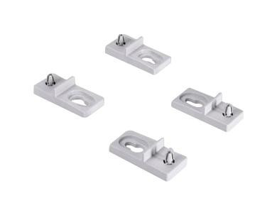 Fibox Wmkq10S Wall Mounting Lug Set, Cabinet, Plastic