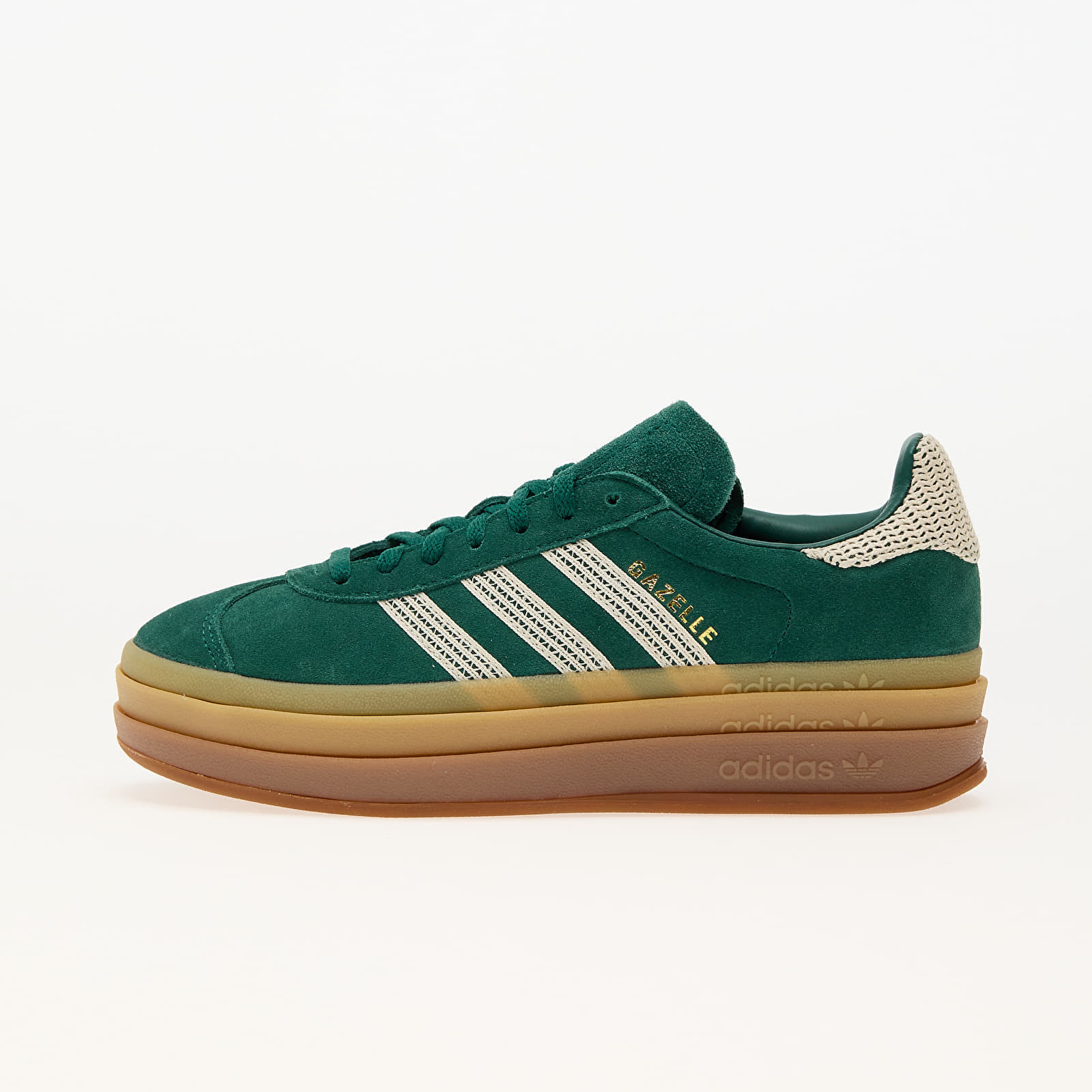 Sneakers adidas Gazelle Bold W Collegiate Green/ Wonder White/ Gold Metallic UK 7