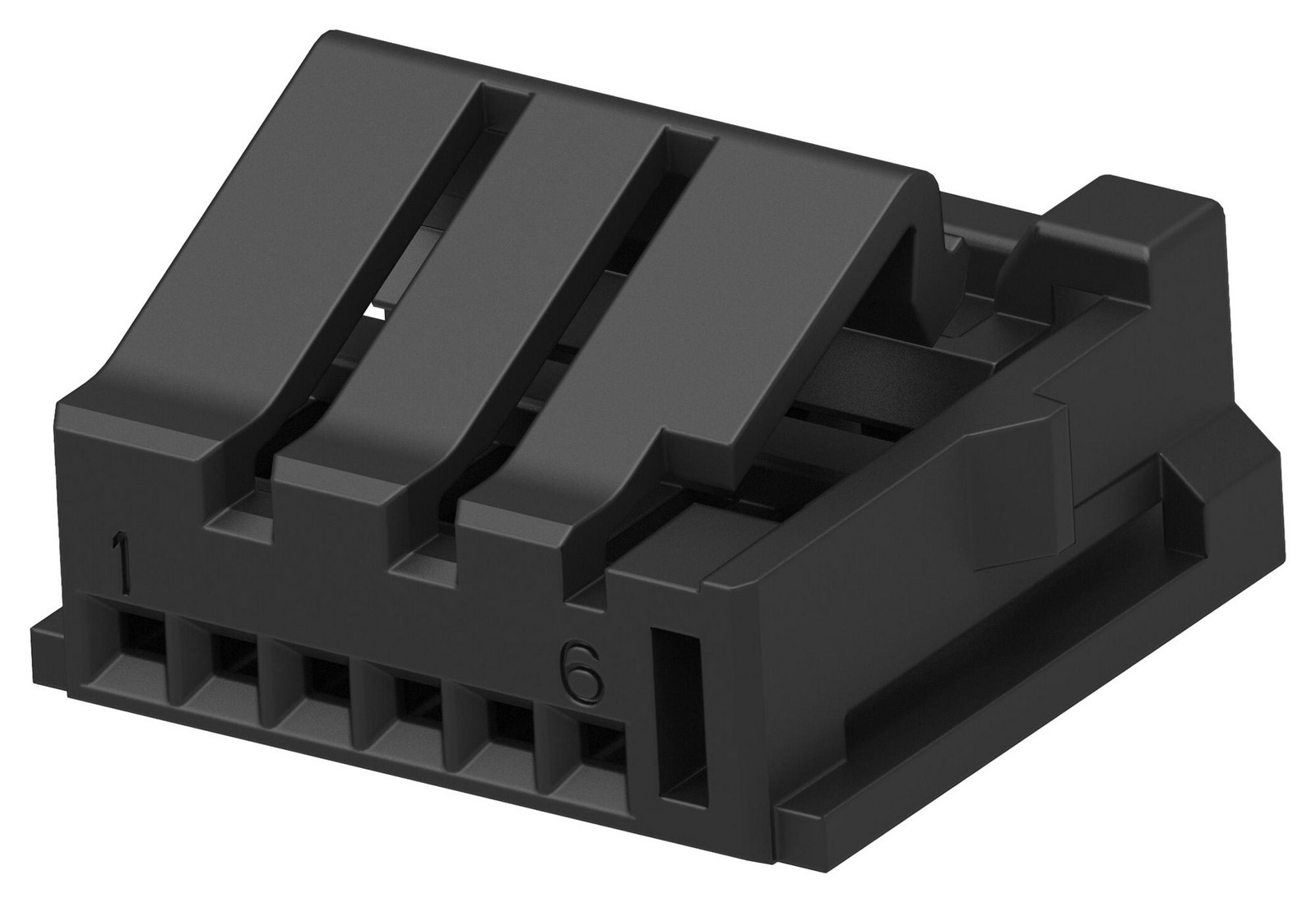 Te Connectivity 1-2332186-1 Connector Housing, Rcpt, 6Pos, Pbt Gf