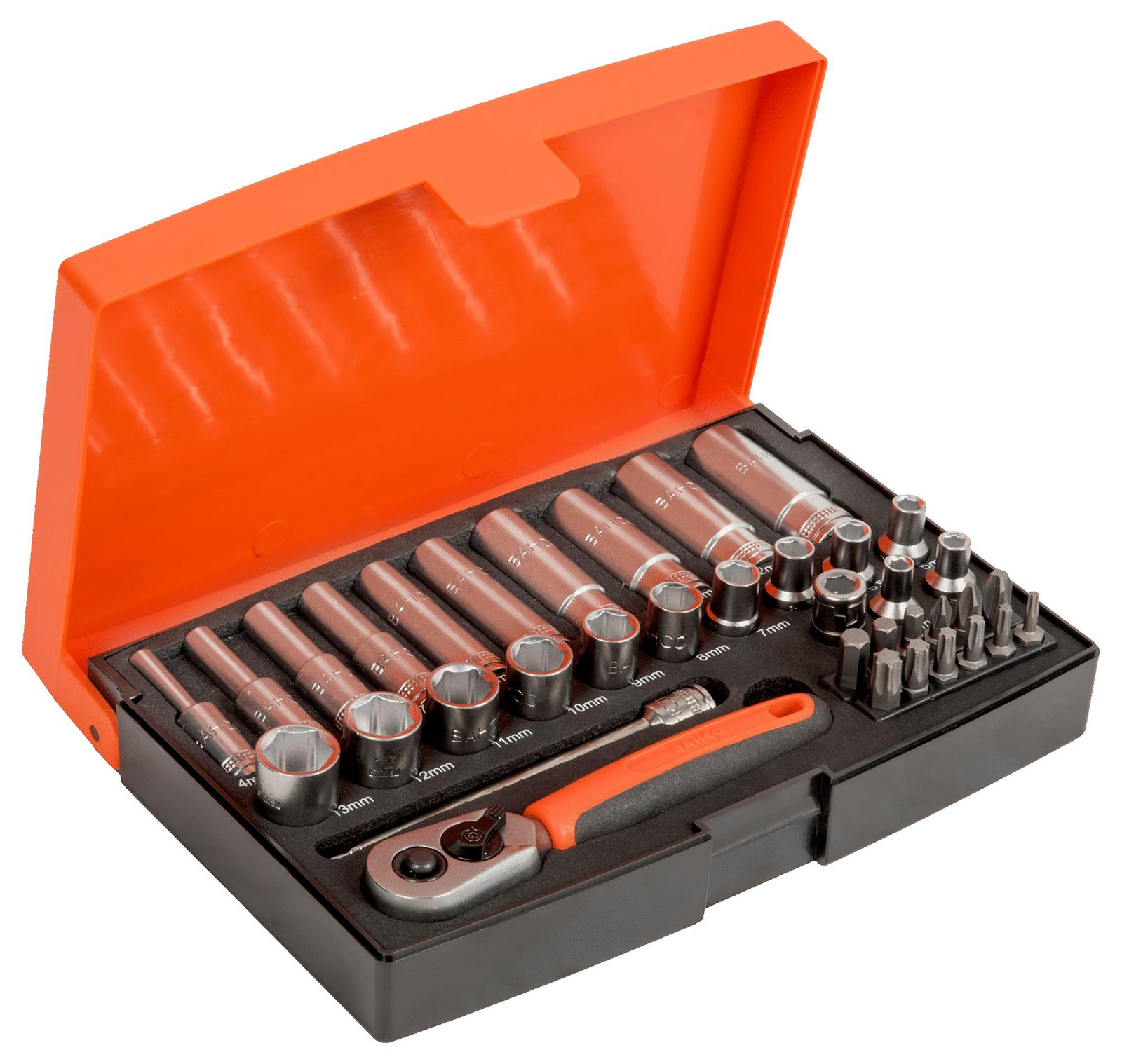 Bahco Sl25L Socket Set, 37Piece