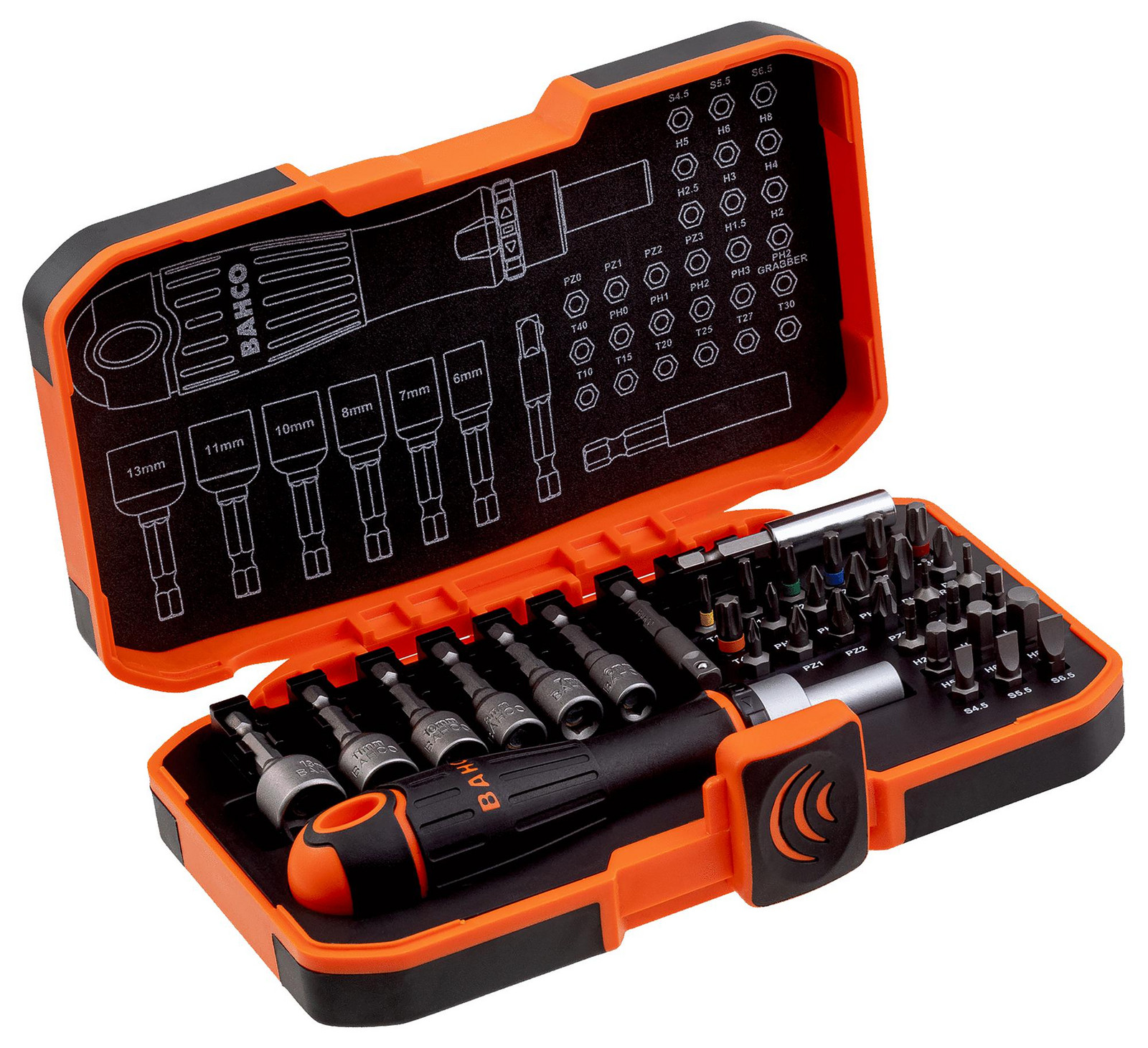 Bahco 59/s36Bcr Screwdriver Bit Set, 36Piece