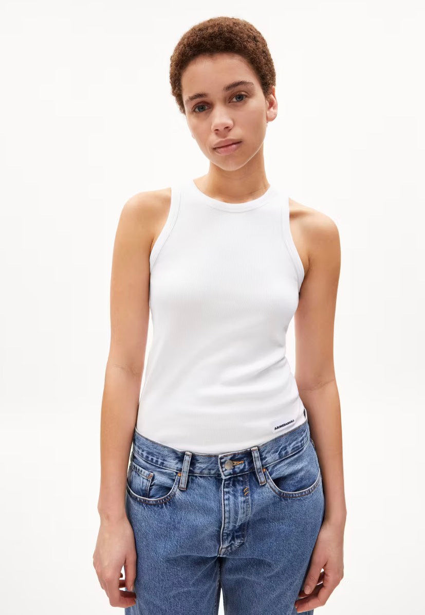 Armedangels - Kanitaa White - Tank - white - L - 97% Cotton, 3% Elastane,Jersey