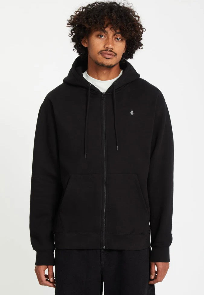 Volcom - Single Stone Zip Black - Zipper - black - L - 80% Cotton, 20% Polyester,Sweat