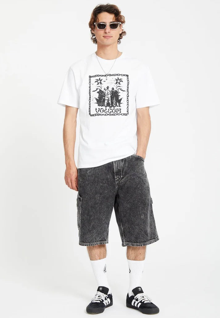 Volcom - Fa Filip Rygalski White - T-Shirt - white - L - 100% Cotton,Jersey