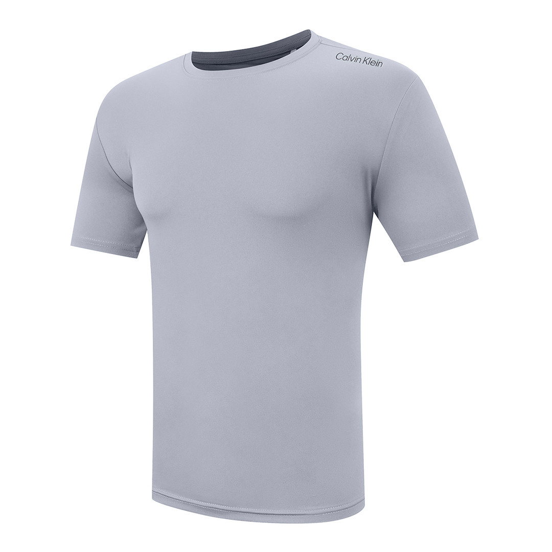 Grey Calvin Klein Crew Neck Tech T-Shirt