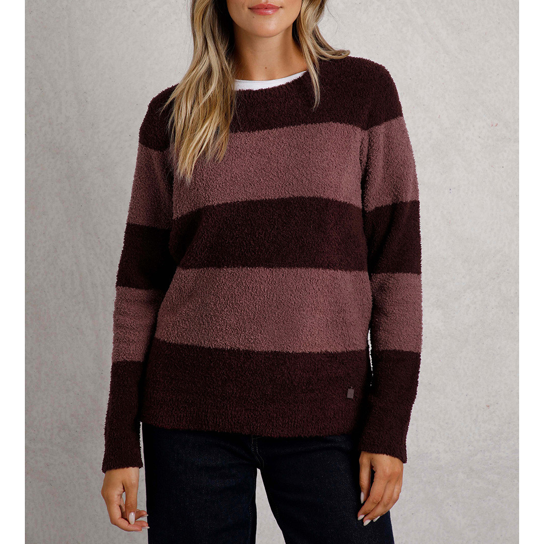 Burgundy Cosy Knitted Jumper