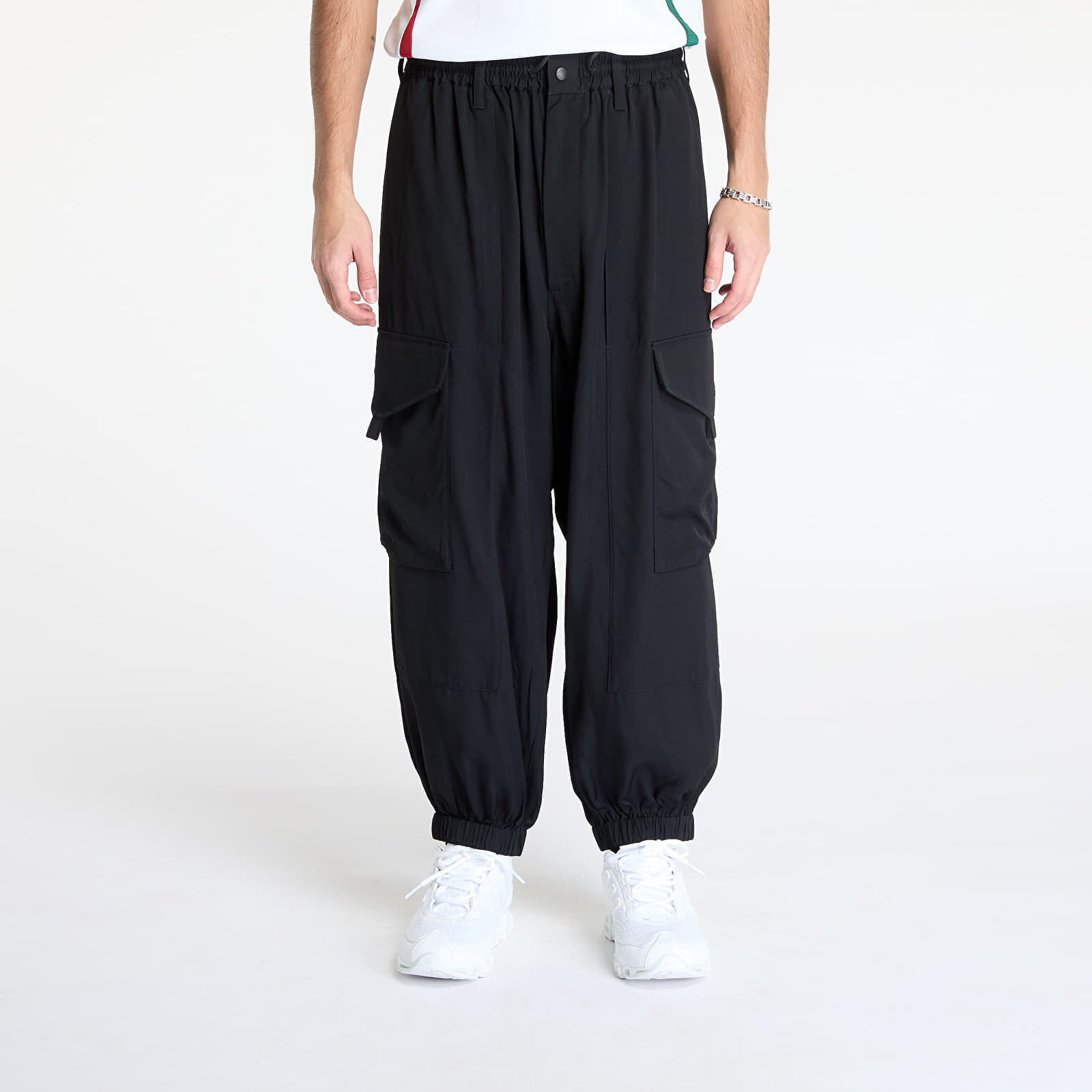 Pants Y-3 Rayon Twill Tracksuit Bottoms Black L