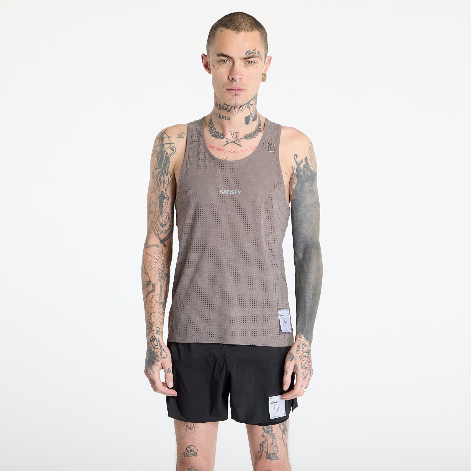 Tank top Satisfy Space-O Singlet Taupe M