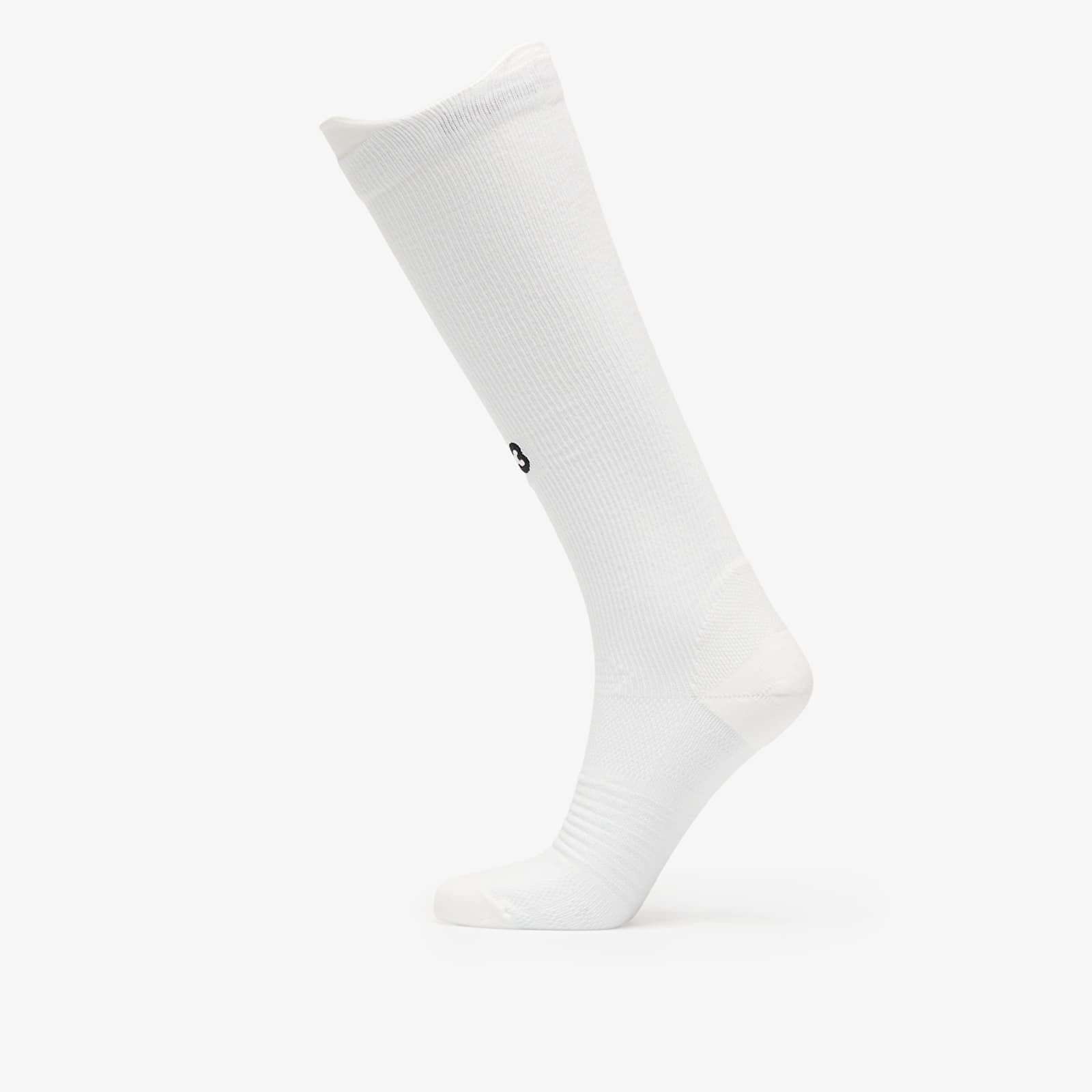 Y-3 High Knee Running Socks Core White/ Clear Grey S