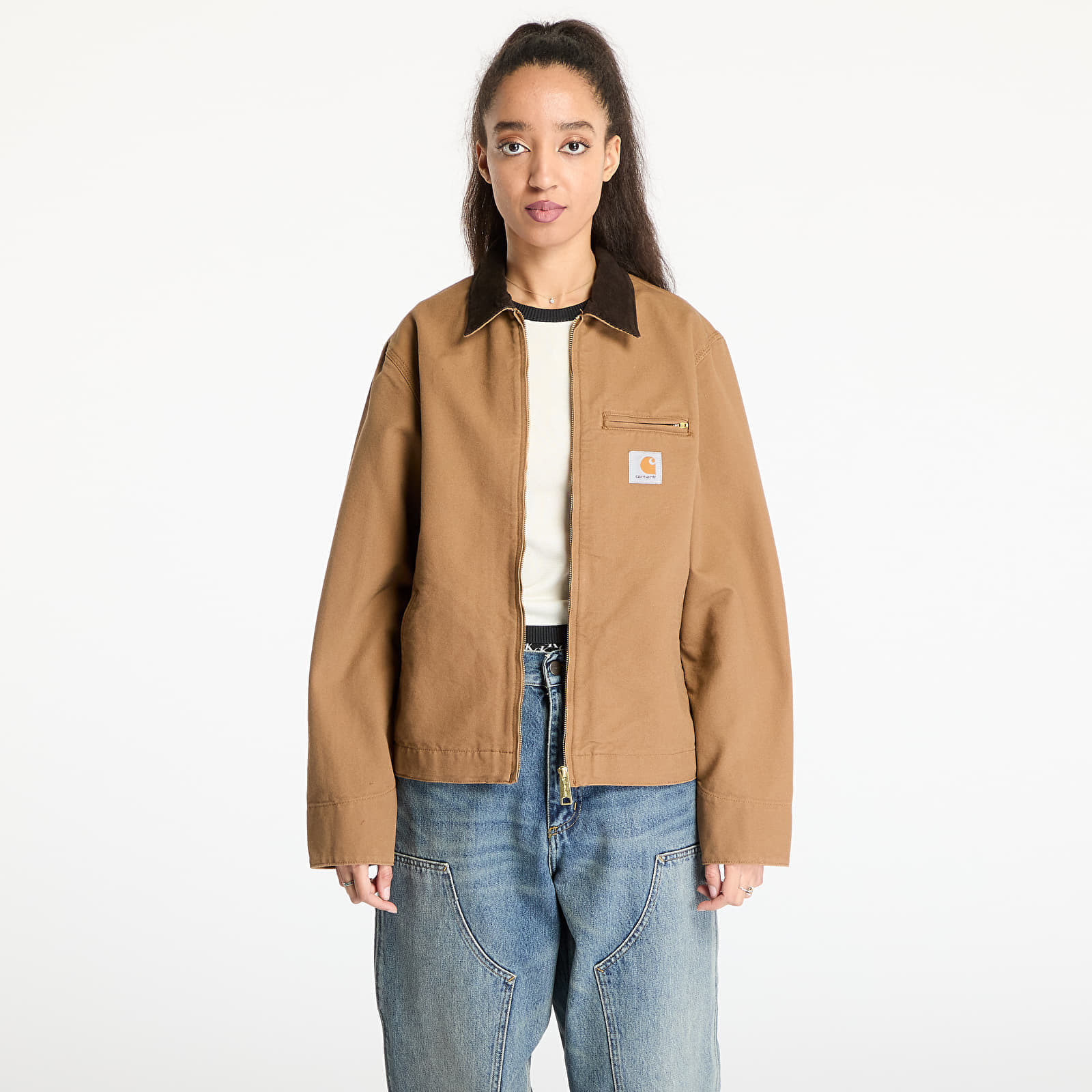 Jacket Carhartt WIP Detroit Jacket UNISEX Hamilton Brown/ Tobacco Rinsed XS