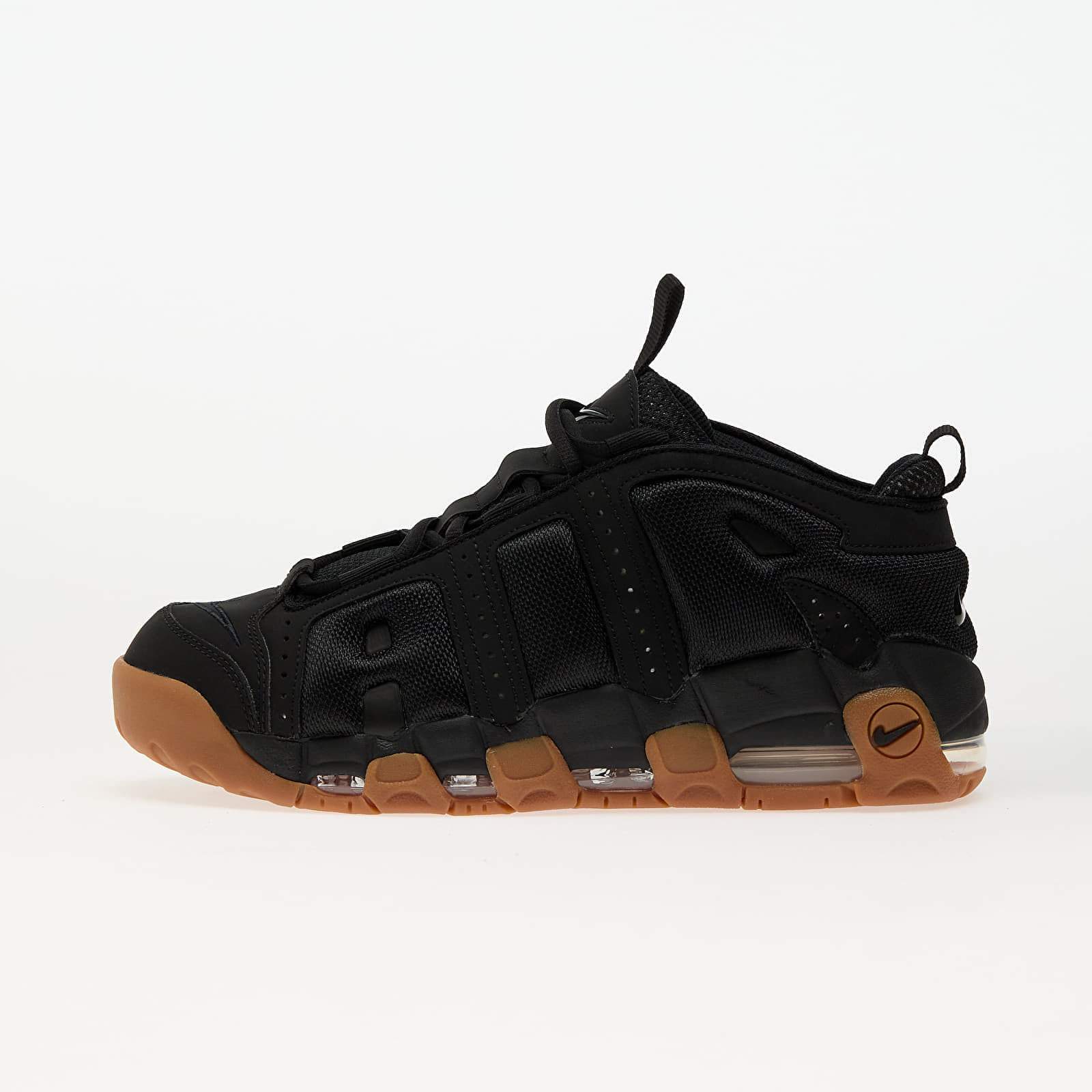 Sneakers Nike Air More Uptempo Low Black/ Black-Gum Med Brown UK 5.5