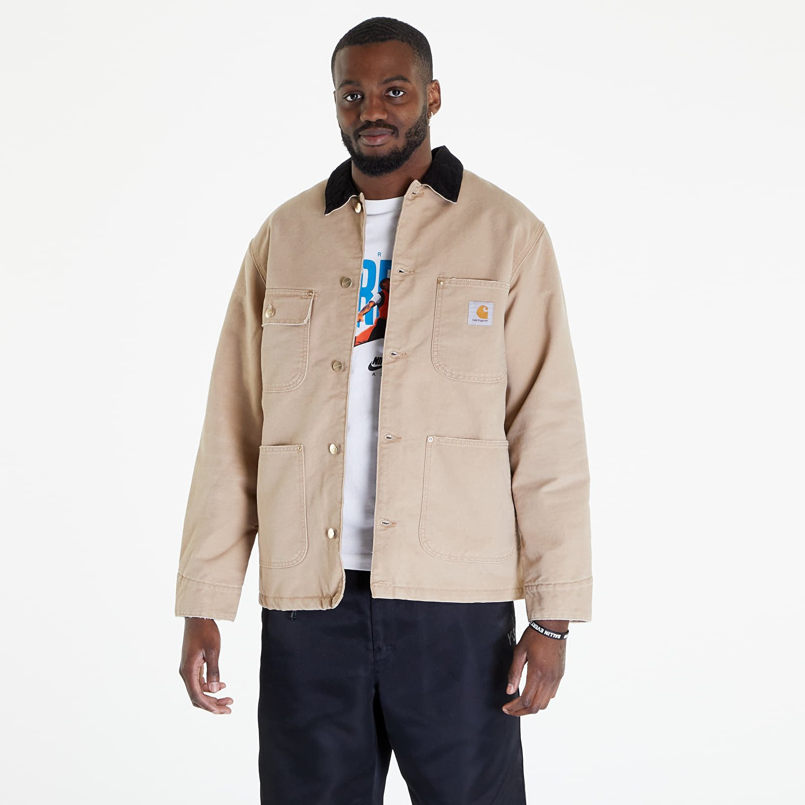 Jacket Carhartt WIP OG Chore Coat Dusty H Brown/ Black M