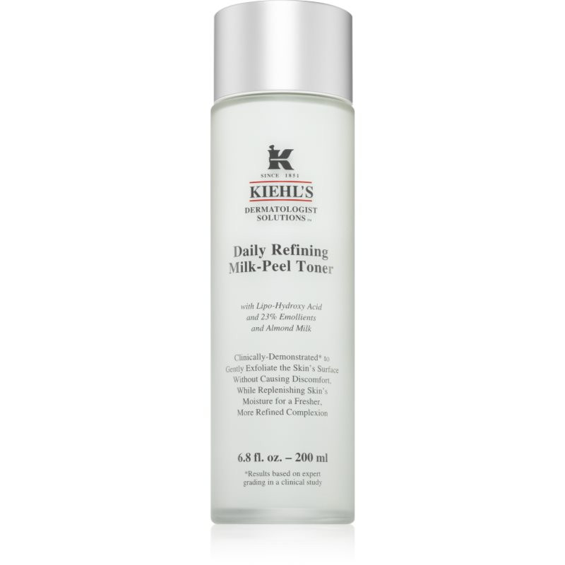 Kiehl's Daily Refining Milk-Peel Toner gentle exfoliating toner for all skin types including sensitive 200 ml