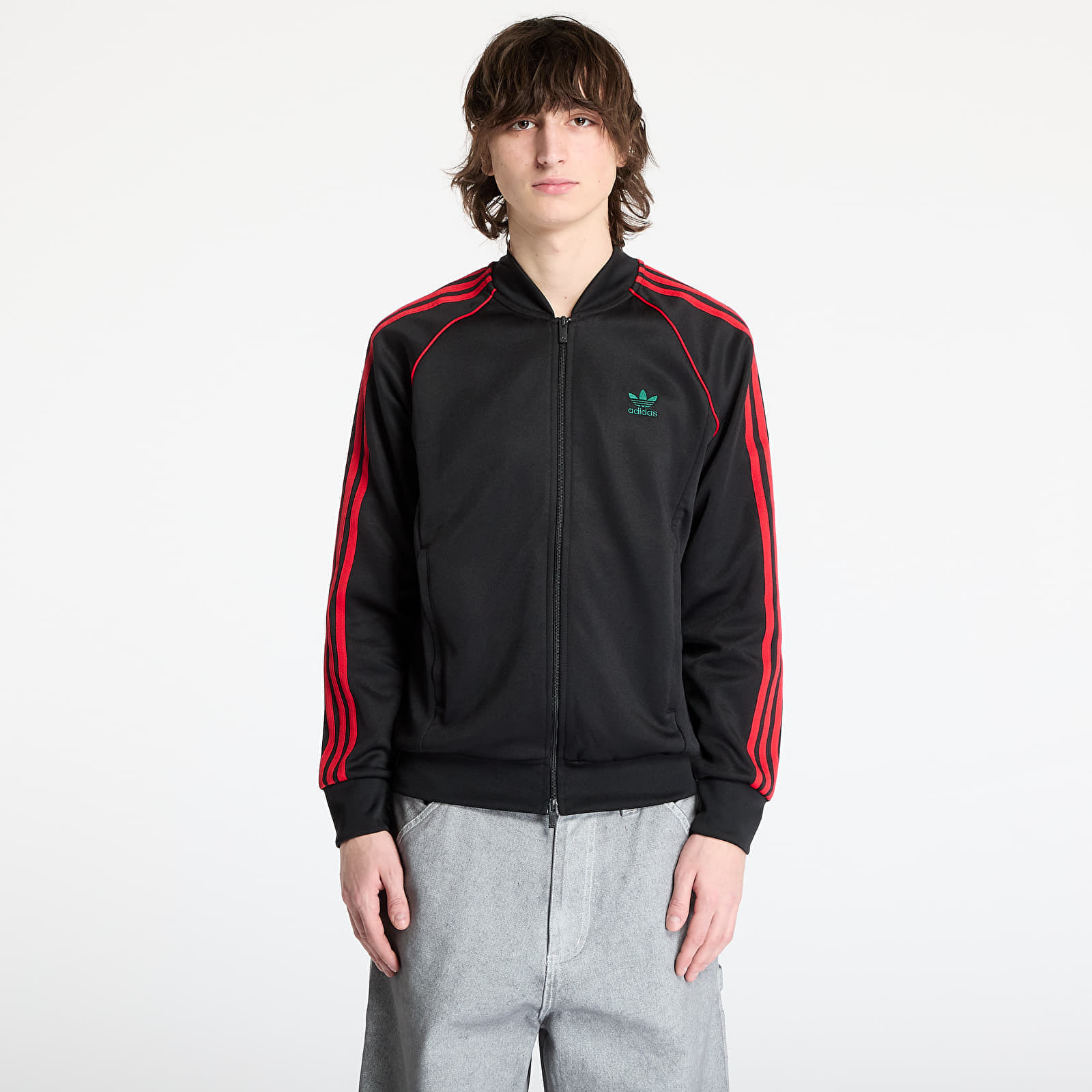 Sweatshirt adidas Sst Adicolor Classics Tracktop Black/ Better Scarlet XL