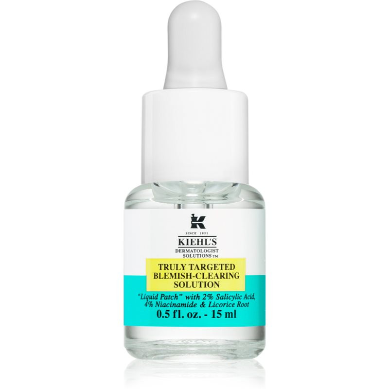 Kiehl's Dermatologist Solutions Truly Targeted Blemish-Clearing Solution serum for acne-prone skin for women 15 ml