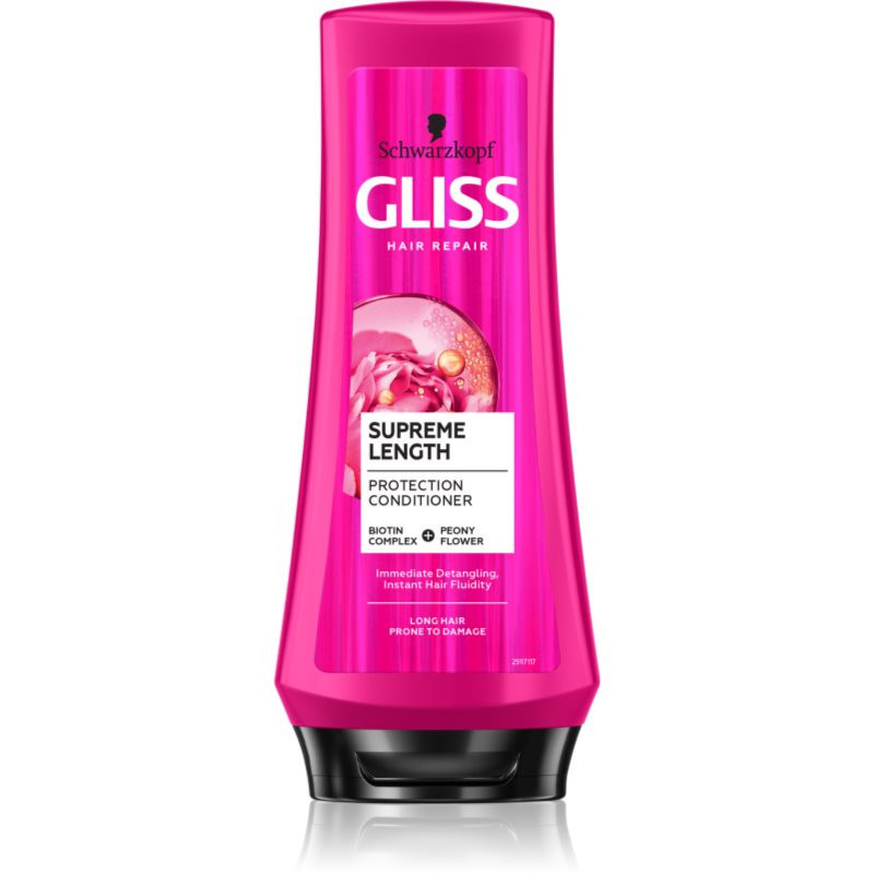 Schwarzkopf Gliss Supreme Length protective conditioner for long hair 200 ml