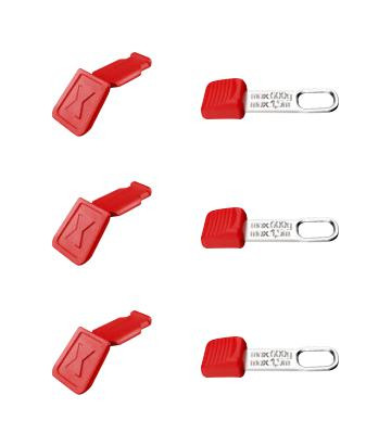 Knipex 00 63 06 Tcr Tethered Tool/colour Code Clip, Red, 3Pc