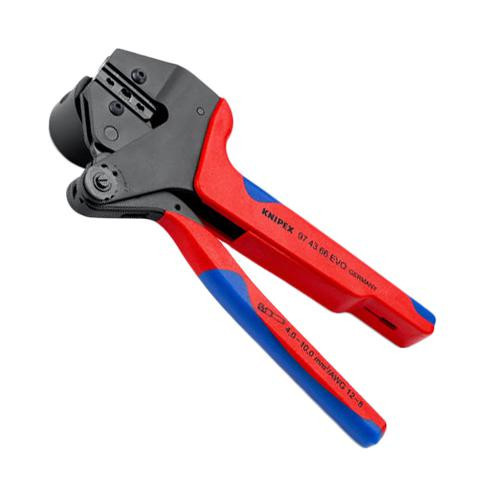 Knipex 97 43 66 Evo Crimp System Plier, Burnished, 200mm Lg