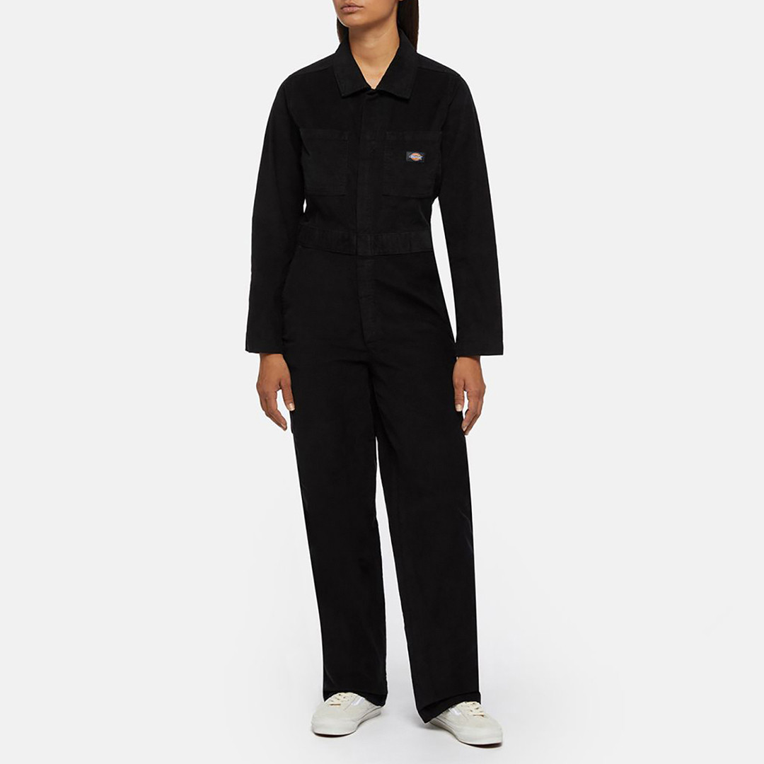 Black Corduroy Coveralls