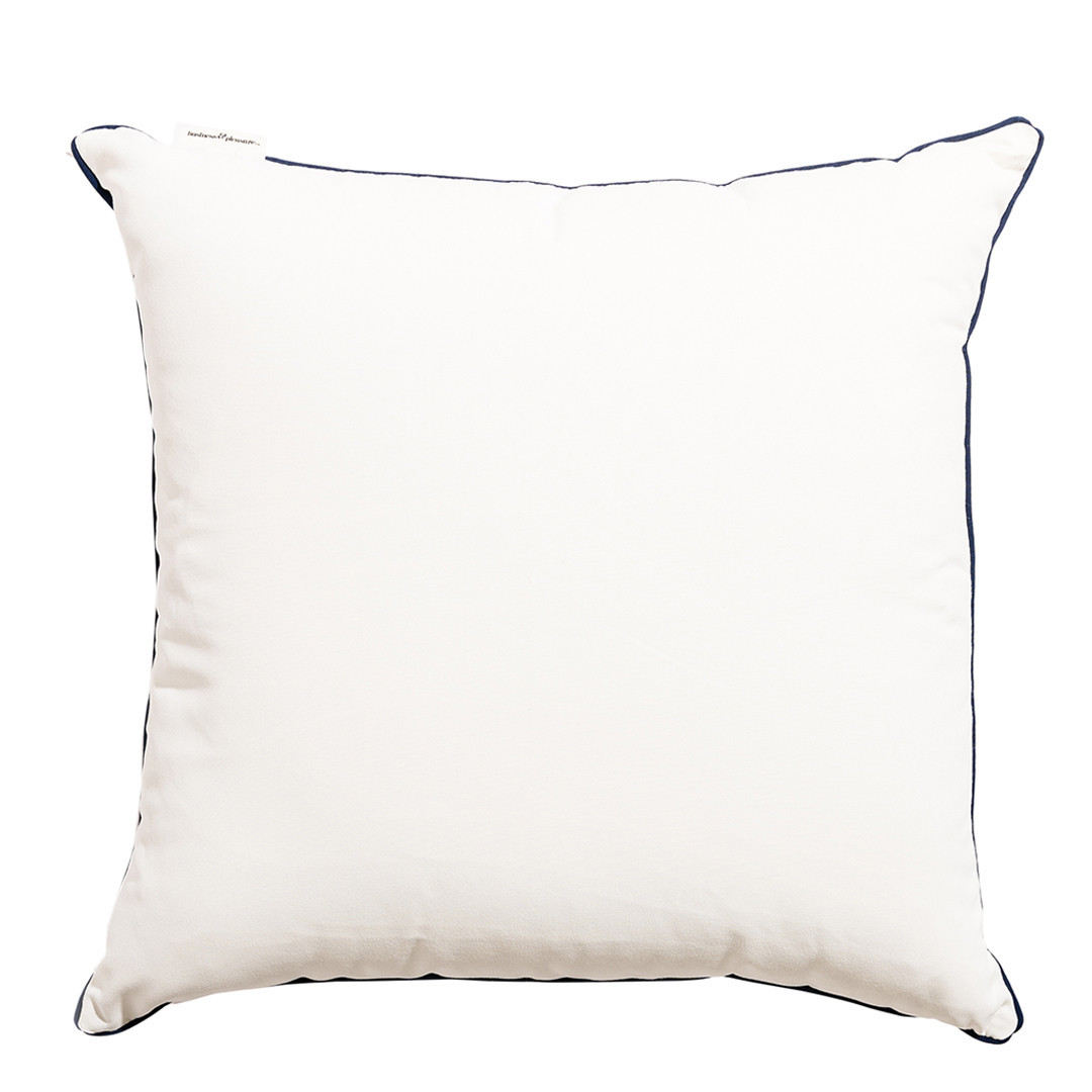 Rivie White Euro Throw Pillow