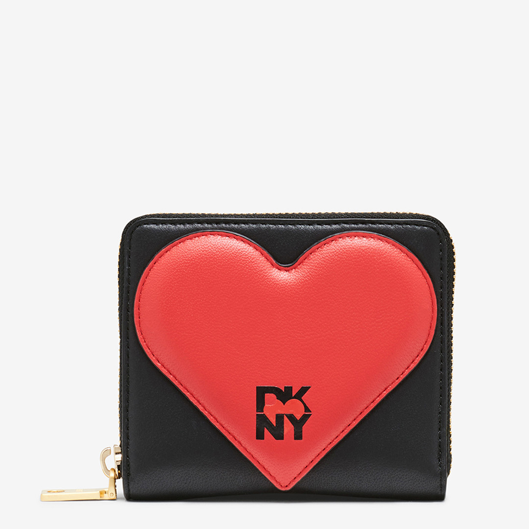 Black Heart Of NY Zip Around Wallet