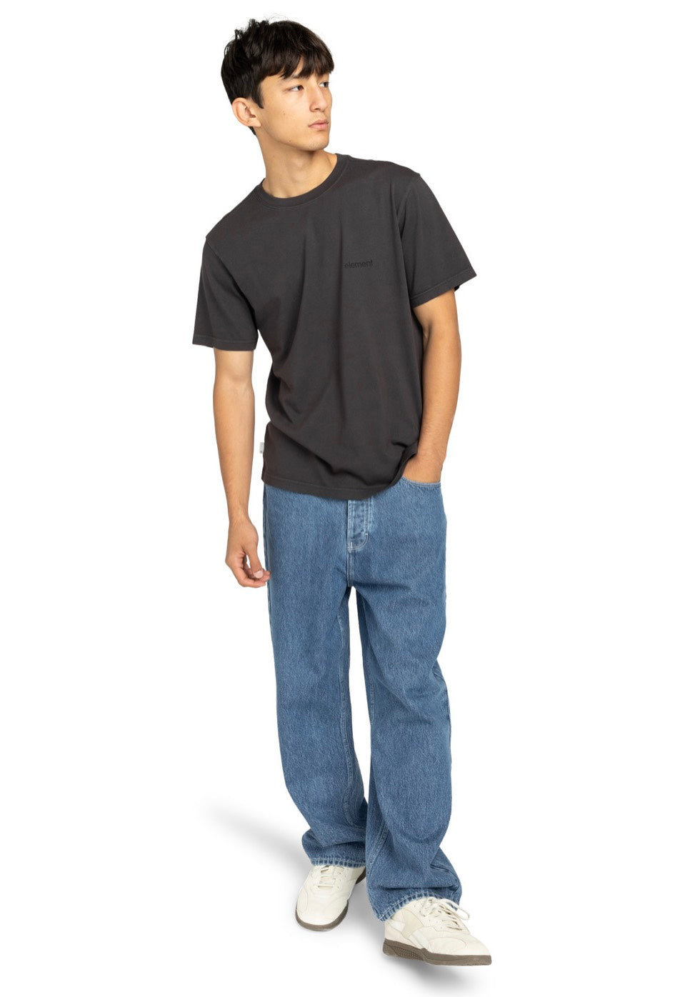 Element - Lowcase Pigment Off Black - T-Shirt - black - L - 100% Organic Cotton,Jersey