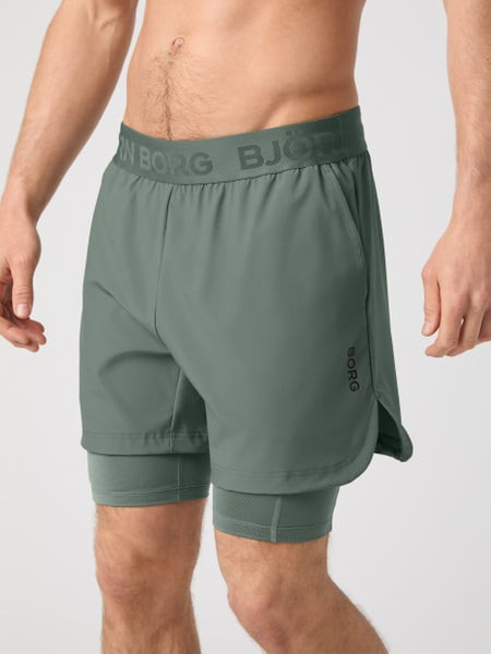 Björn Borg Borg 2 In 1 Shorts Green, L