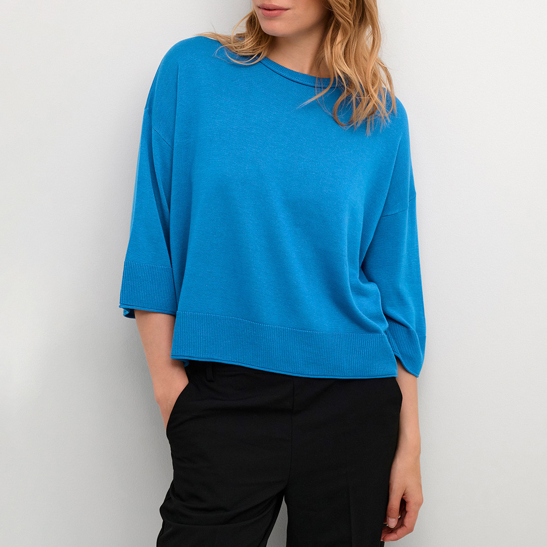 Blue 3/4 Sleeve Top