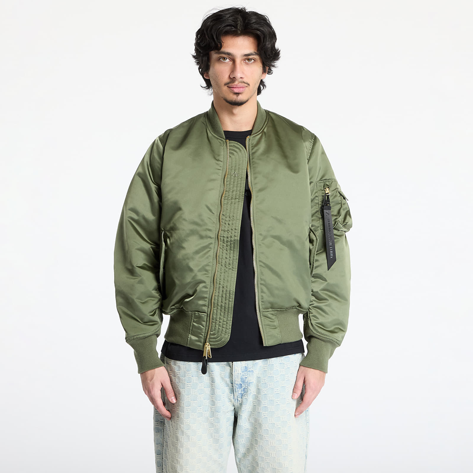 Bomber Alpha Industries MA-1 Base Flight Jacket Sage Green M