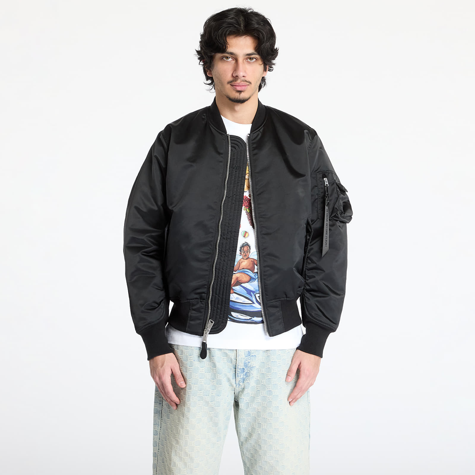 Bomber Alpha Industries MA-1 Base Flight Jacket Black M