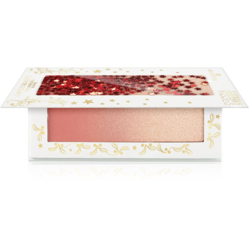 essence xmas KiSSES blusher with illuminator shade Under The Mistleglow! 5.5 g