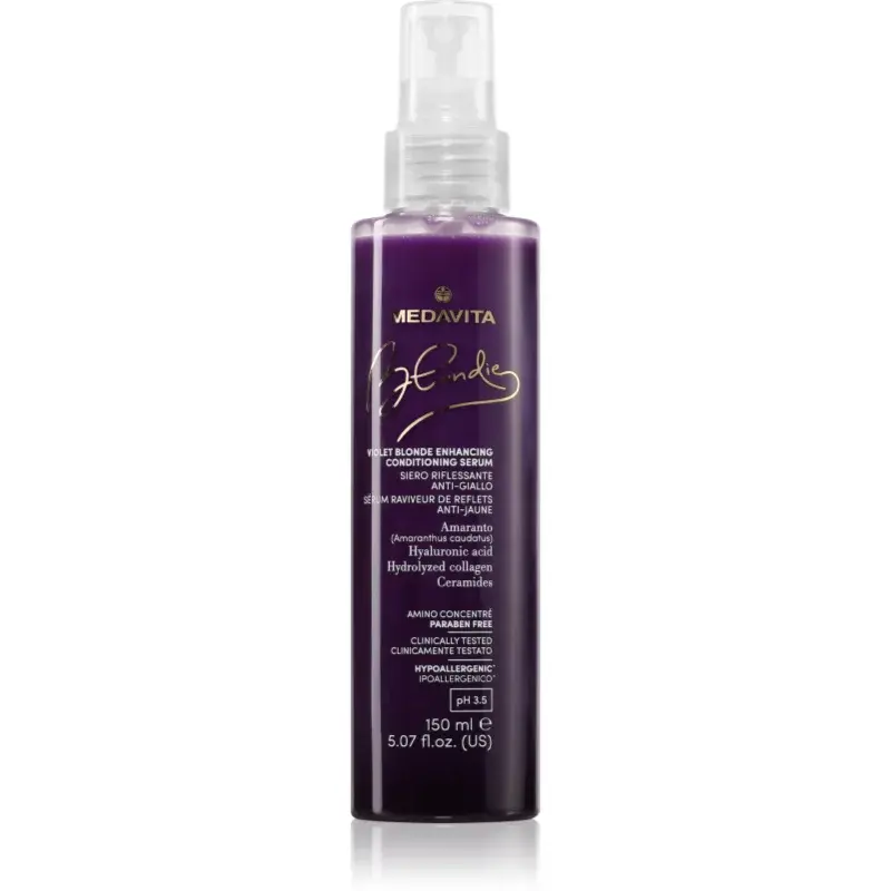 Medavita Blondie Violet Blonde Enhancing Serum beautifying serum for colour-treated hair 150 ml