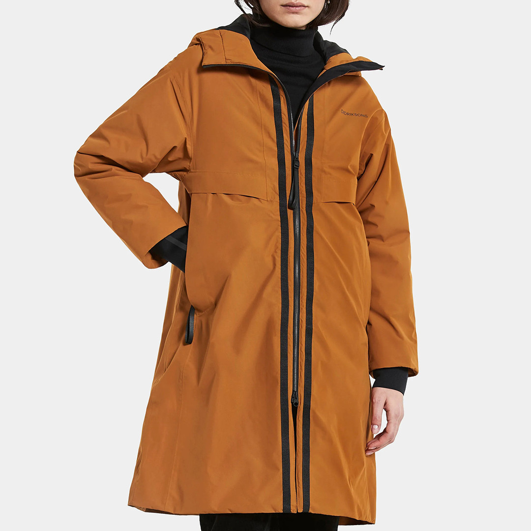 Dark Orange Waterproof Aino Parka Jacket