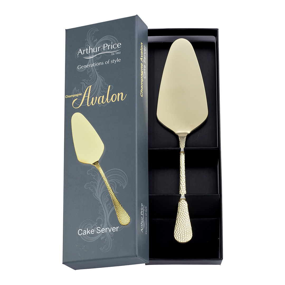 Avalon Champagne Cake Server in Gift Box