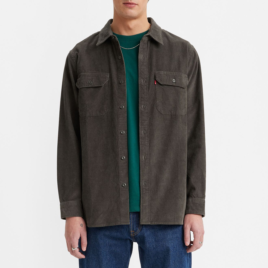 Dark Green Jackson Cotton Overshirt