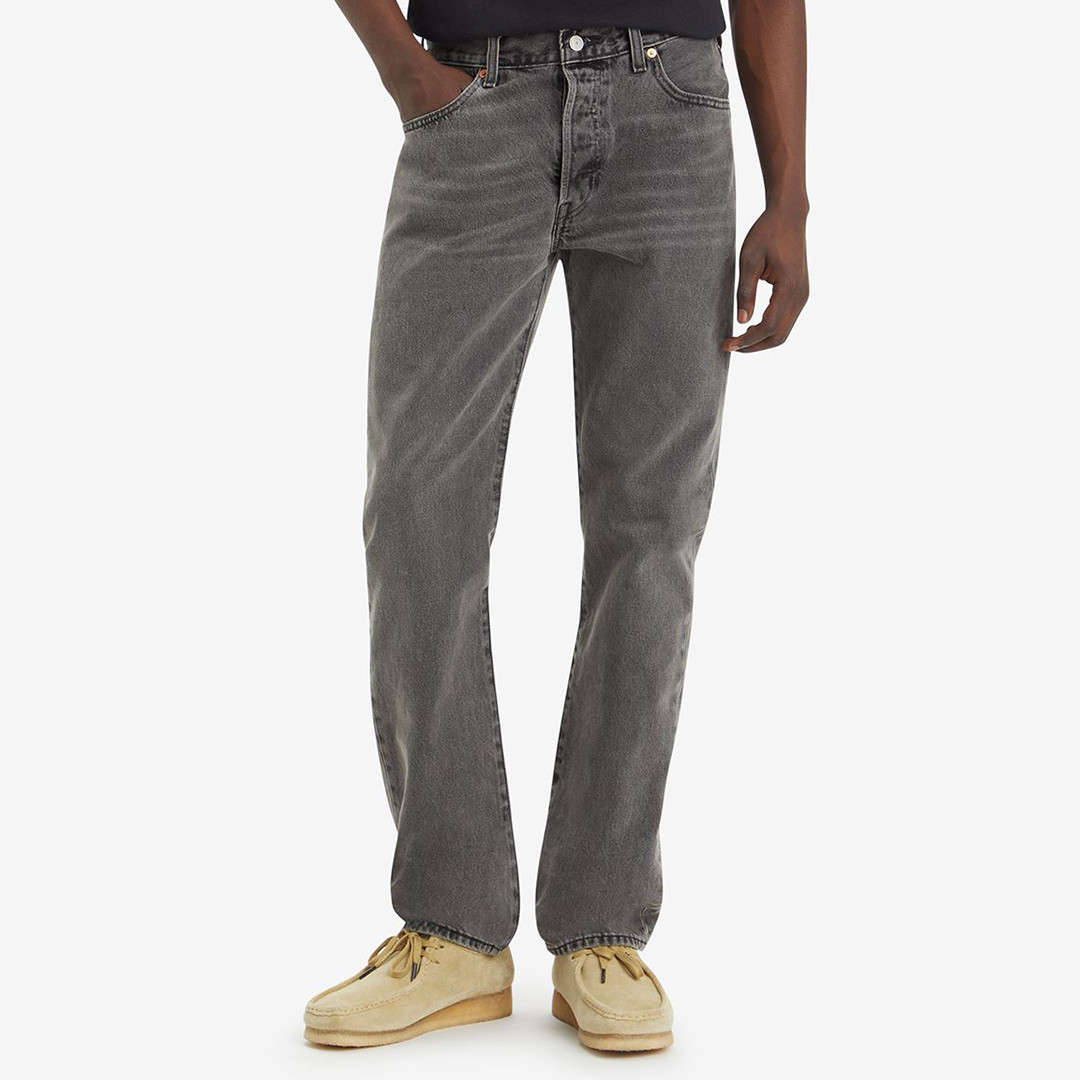 Grey 501® Straight Leg Jeans