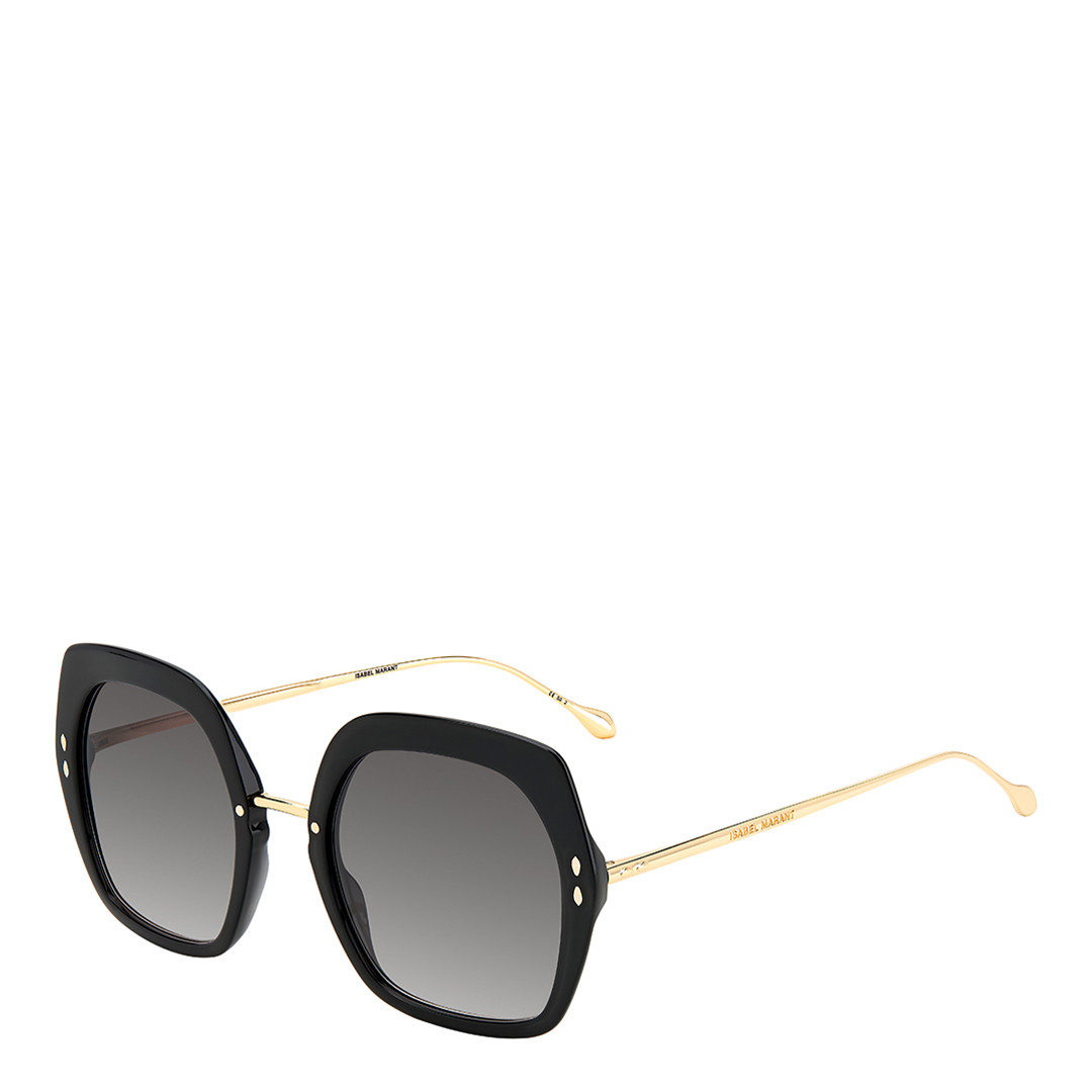 Black Gold Square Sunglasses 55mm