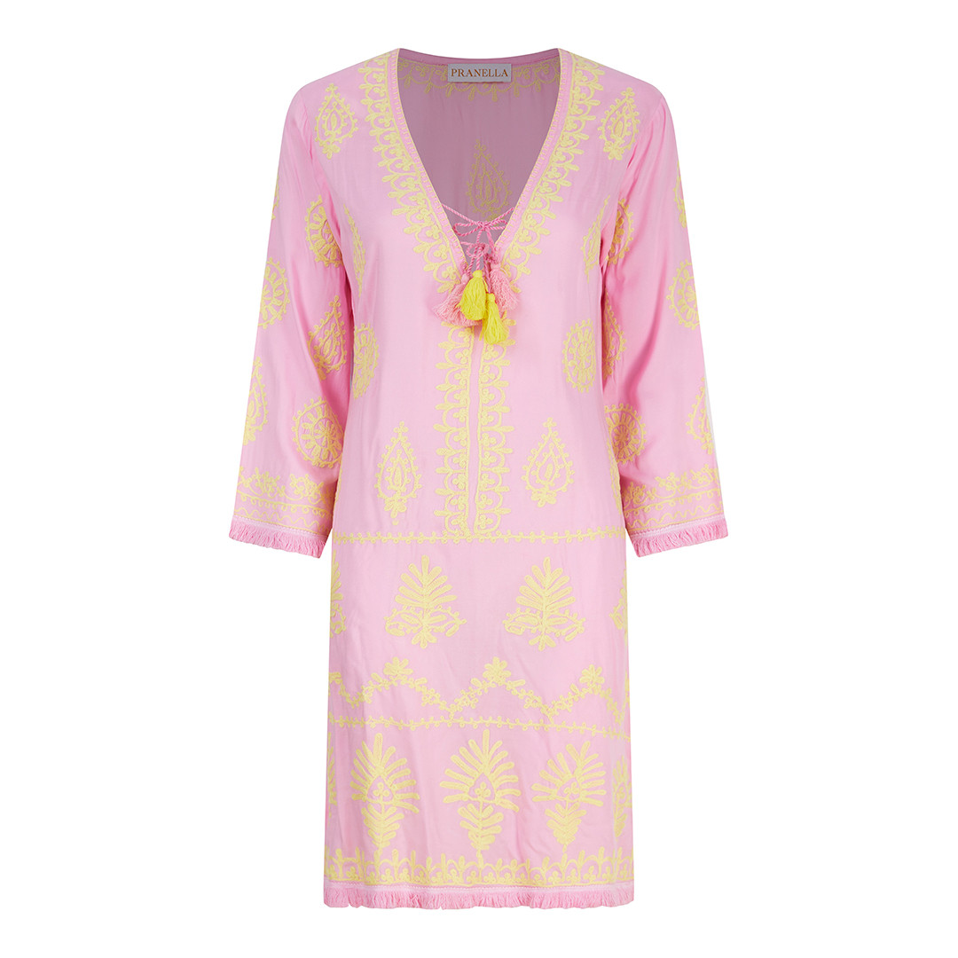 Aggie Dress Pink-Lemon