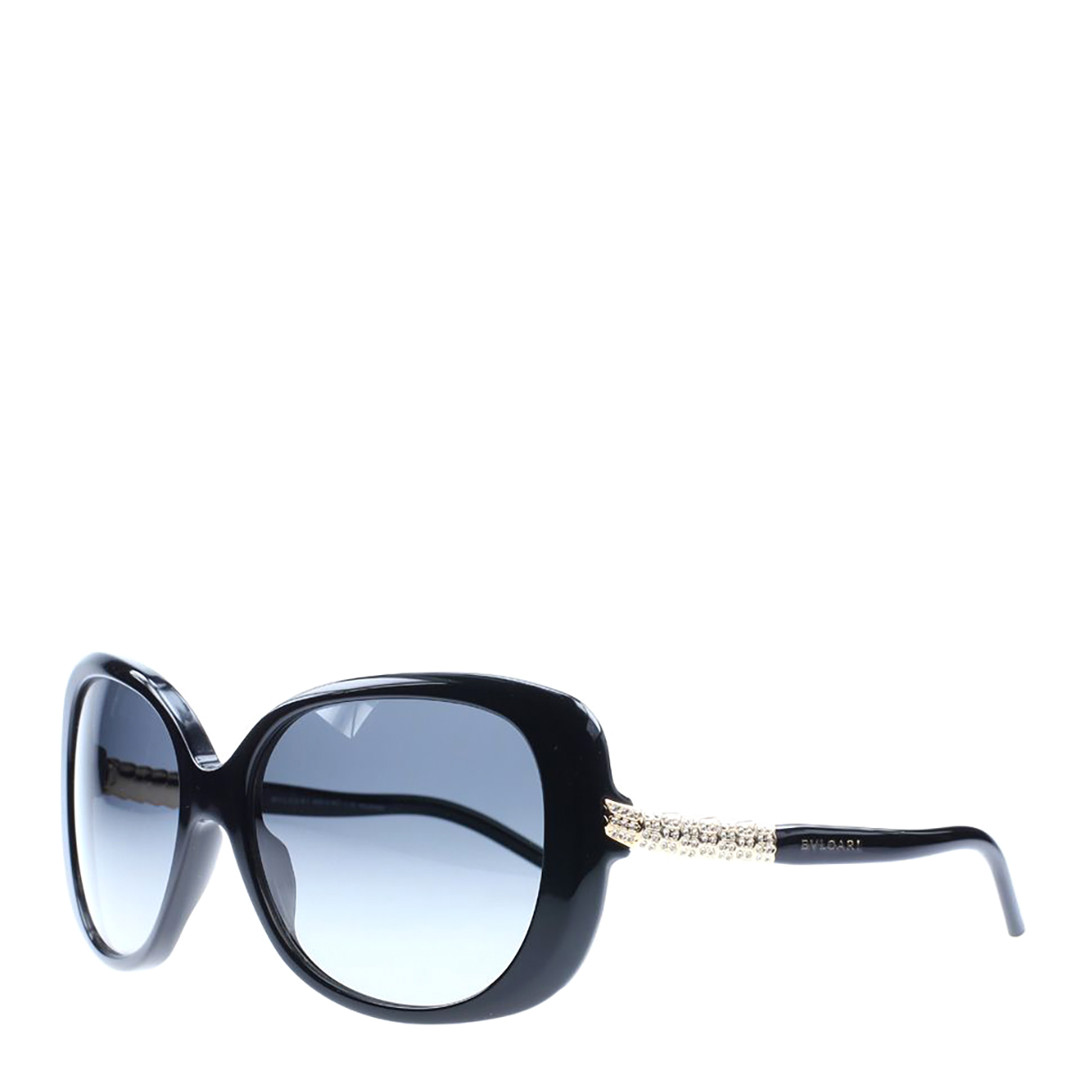 Blue Crystal/Grey Bvlgari Women's Sunglasses 59mm