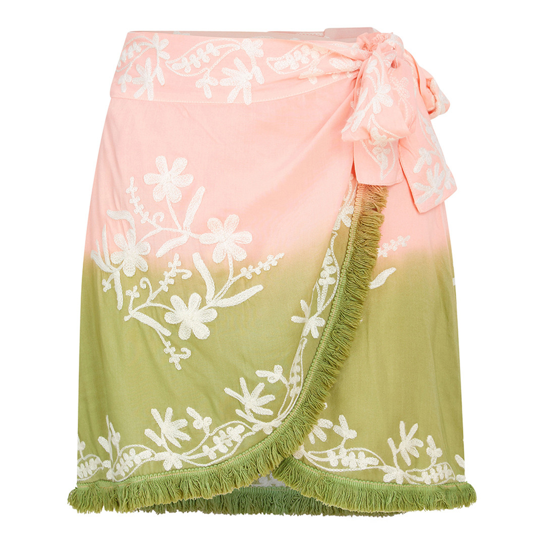 Rio Skirt Peach-Pistachio Ombre