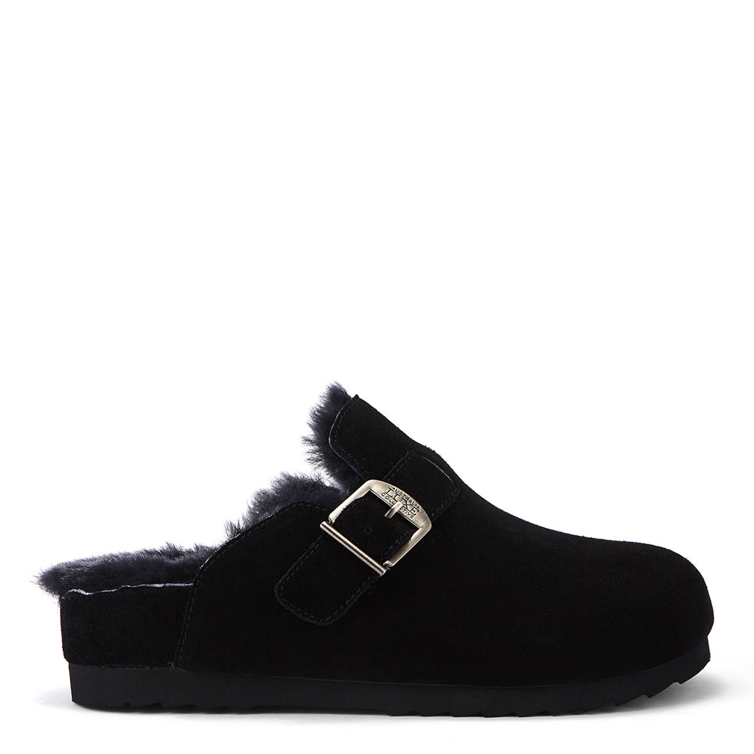 Black Bergen Clog Slippers