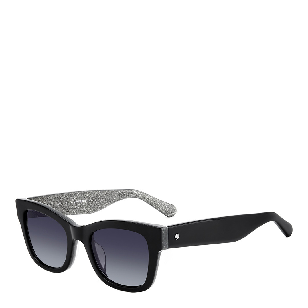 Black Glitter Grey Cat Eye Sunglasses 50mm