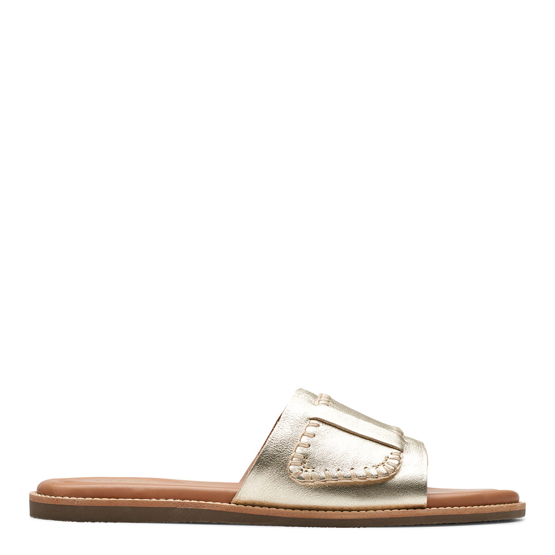 Champagne Maritime Slip On Flat Sandal