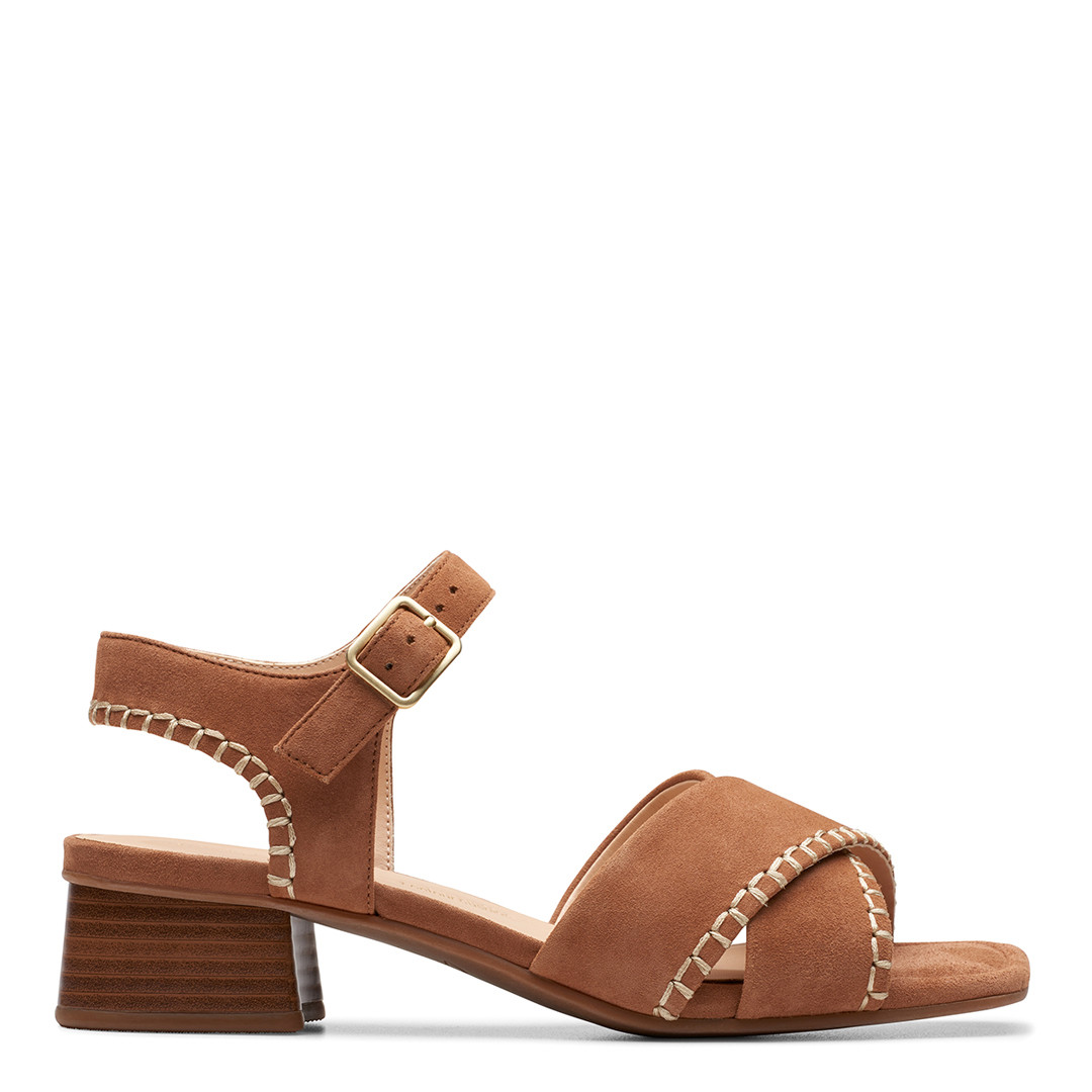 Tan Serina35 Cross Over Heeled Sandals