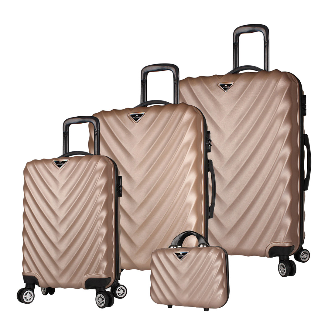 Gold 4 Piece Suitcase Set