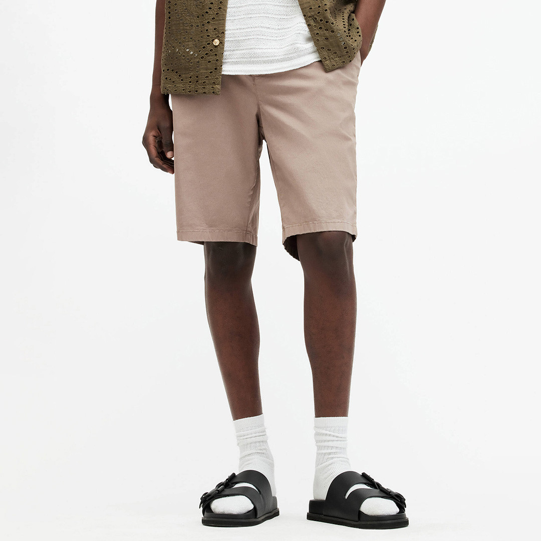 Beige Troy Chino Shorts